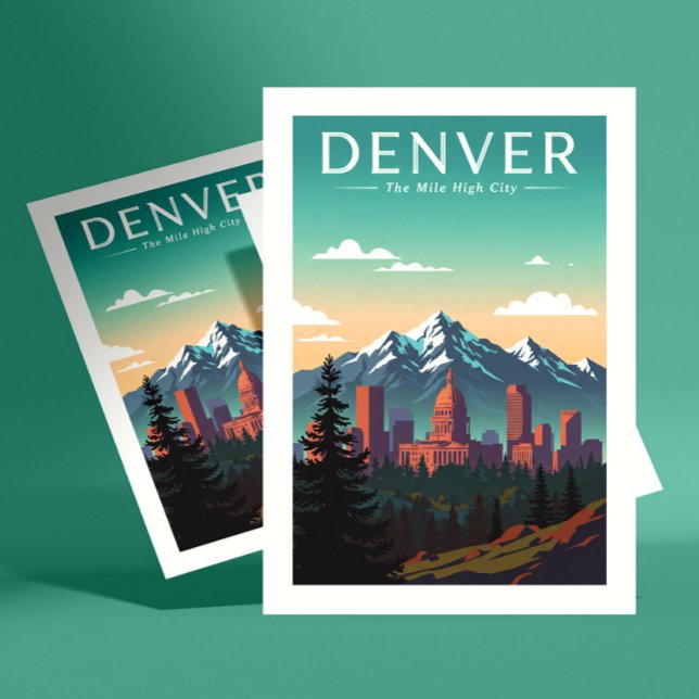 Antikes Denver Postkarte (Von Creator hochgeladen)