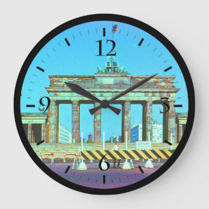 Antikes Deutschland Berlin Brandenburger Tor Große Wanduhr