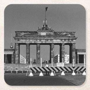 Antikes Deutschland Berlin Brandenburger Tor Rechteckiger Pappuntersetzer
