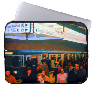 Antikes Deutschland München Bahnhof Marienplatz Laptopschutzhülle