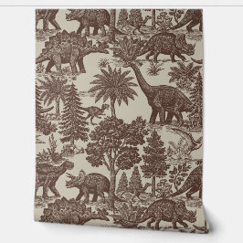Antikes Dinosaurier-Toile-Muster Tapete