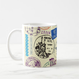 Antikes Dokument: Stempelsatz-Sammlung. Kaffeetasse