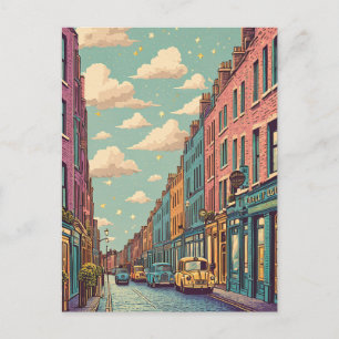 antikes Dublin Irland Postkarte