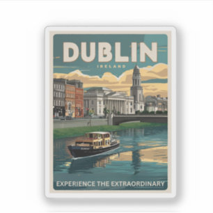Antikes Dublin, Irland Reise Geschenke Aufkleber