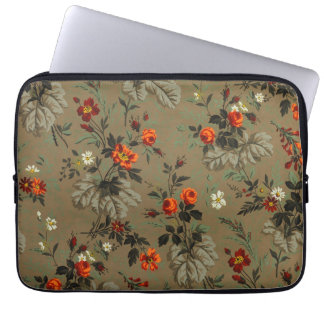 Antikes dunkles florales Orangen-Rosen-Botanik-Mus Laptopschutzhülle
