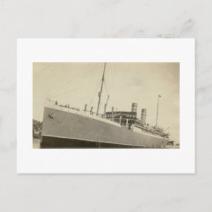 Antikes echtes Foto Norwegisches Schiff Postkarte