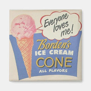 antikes Eiscreme-Schild Magnet