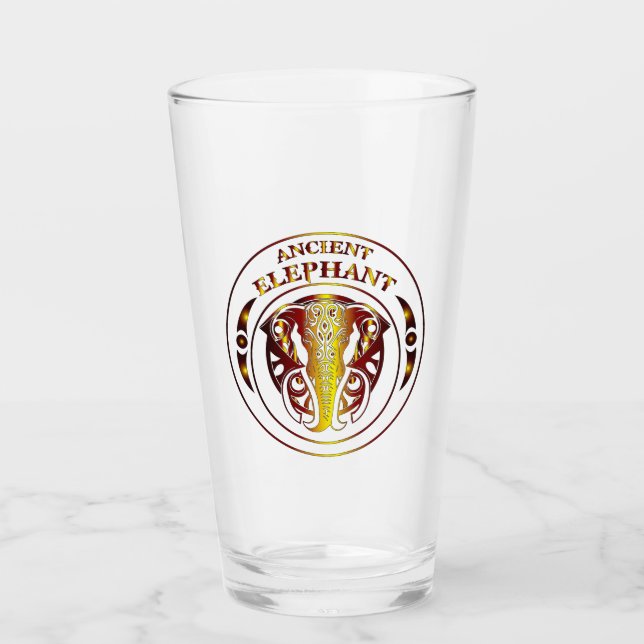 Antikes Elefantentrinkgeschirr Glas (Vorderseite)