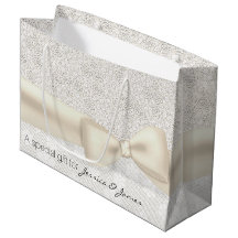 Antikes Elfenbein-Blumenhochzeits-Geschenk-Tasche