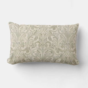 Antikes Elfenbein-Cream-Ornament Lendenkissen