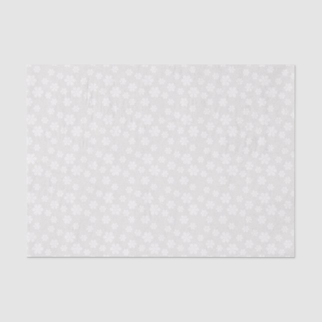 Antikes Elfenbein und weißes Blumenseidenpapier Seidenpapier (Vorderseite)