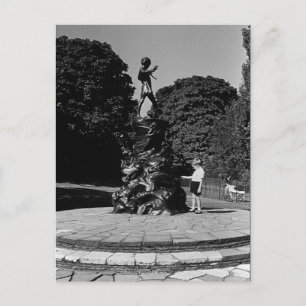 Antikes England London Peter Pan Statue Kensington Postkarte