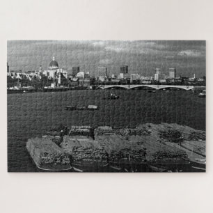 Antikes England London Themse Fluss Skyline Stadt