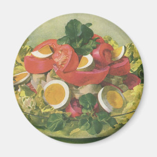 Antikes Essen, Bio-Mischgemüse-Mesclun-Salat Magnet