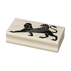 Antikes Fabelwesen Gummistempel