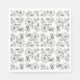 Antikes Fahrrad Kunst, Dichtung und Musik Serviette