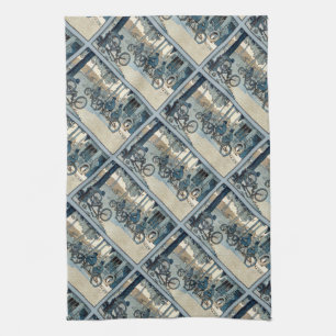 Antikes Fahrradposter Handtuch