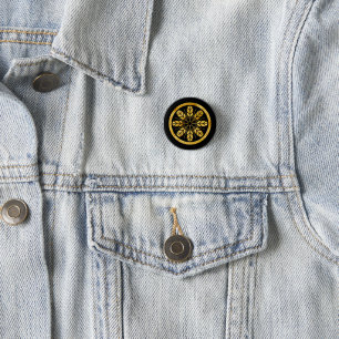 Antikes falsches Gold Japan Inoue Mon Oriental Button