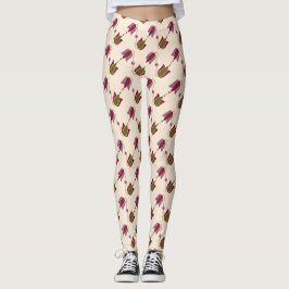 Antikes farbiges Muster Leggings