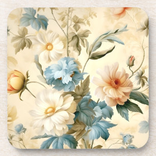 Antikes Floral Getränkeuntersetzer