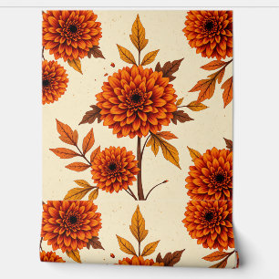 Antikes florales Hintergrundbild mit Ringelblumen Tapete