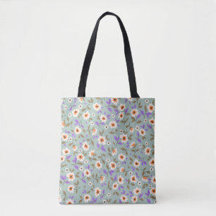 Antikes florales Hintergrundmuster. Blumenmuster m Tasche
