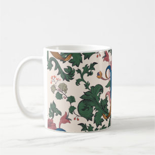Antikes florales Renaissance-Wallpaper. Kaffeetasse