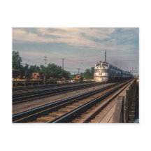 Antikes Foto Burlington Route Lokomotive