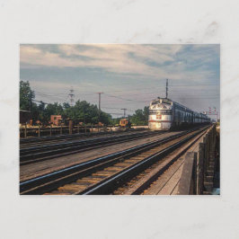 Antikes Foto Burlington Route Lokomotive Postkarte