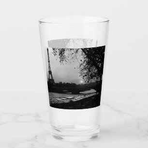 Antikes Frankreich Paris Eiffelturm Sonnenuntergan Glas
