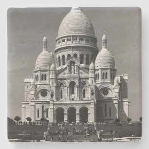 Antikes Frankreich Paris Sacre Coeur Basilika Steinuntersetzer