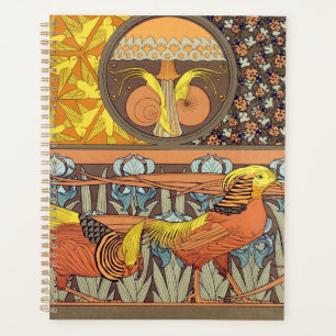 Antikes französisches Art Nouveau Natur-Vogel-Must Planer