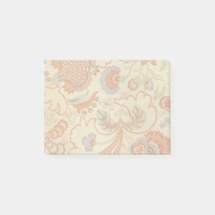 Antikes französisches Chintz-Blumenmuster Terrakot Post-it Klebezettel