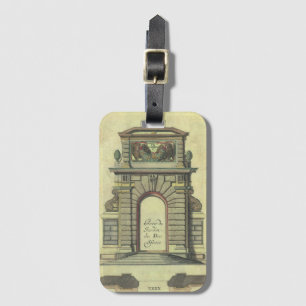 Antikes Gartentor mit Bogen, Renaissance-Architekt Gepäckanhänger