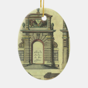 Antikes Gartentor-Tor, Renaissance-Architektur Keramik Ornament