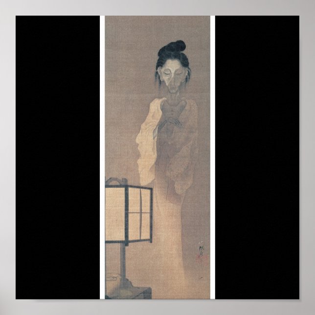 Antikes Gemälde eines japanischen Geistes. Poster (Vorne)