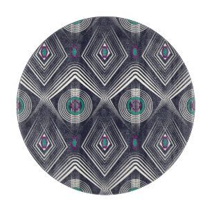 Antikes geometrisches Ornament, stilvolle Textur. Schneidebrett