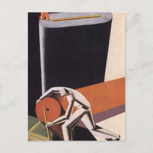 Antikes Geschäft, Art Deco Stoffe und Textilien Postkarte