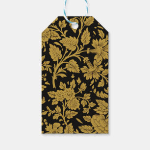 Antikes Gold-Blumenmuster Indische Lackarbeit Schw Geschenkanhänger