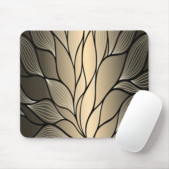 Antikes Gold Verlassen Muster Mousepad (Mit Mouse)