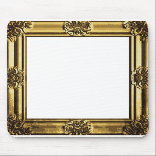 Antikes Gold Vintage-Rollenbilderrahmen Mousepad