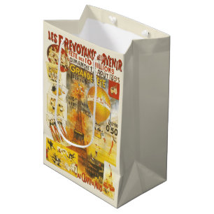 Antikes Grand Fete Fair Paris Plakat Mittlere Geschenktüte