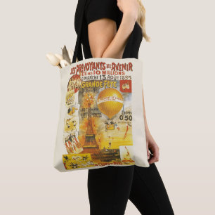 Antikes Grand Fete Fair Paris Plakat Tasche