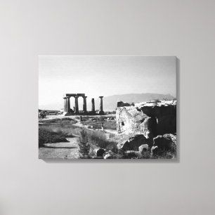 Antikes Griechenland Antikes Korinth Apollotempel Leinwanddruck
