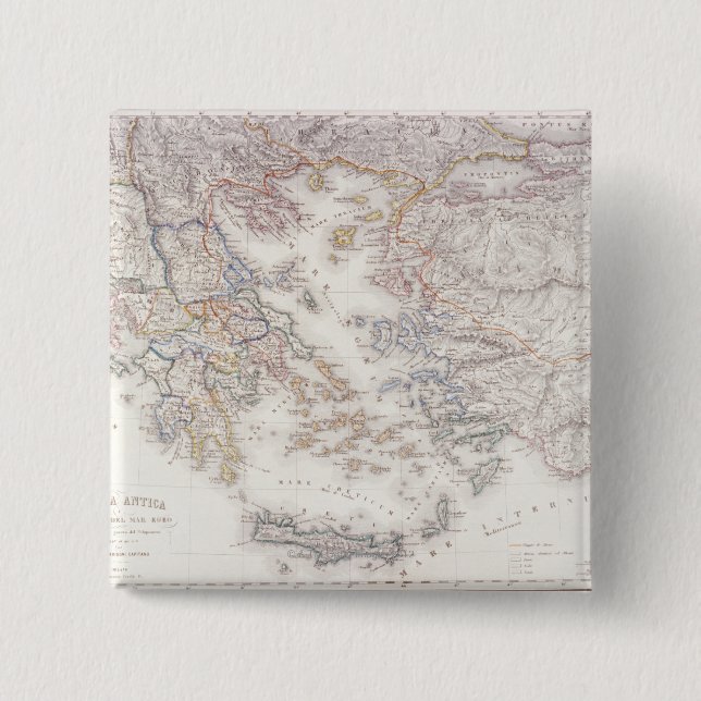 Antikes Griechenland Button (Vorderseite)