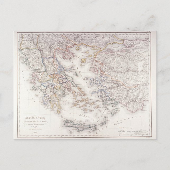 Antikes Griechenland Postkarte (Vorderseite)