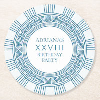 Antikes Griechenland thematisches Party mit blauen