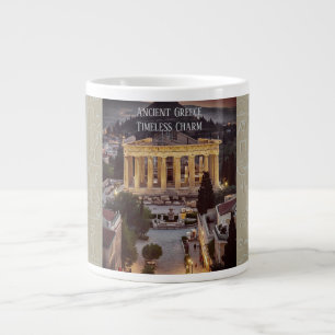 Antikes Griechenland, zeitlose Charm Riesenkaffee- Jumbo-Tasse
