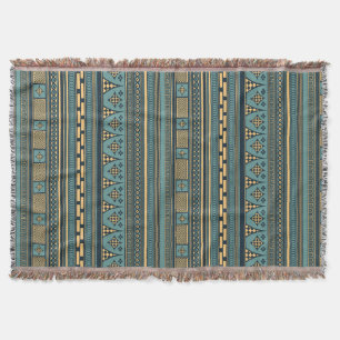 Antikes griechisches Muster mit blauer Geometrie Decke