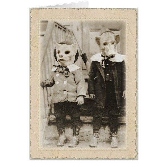 Antikes Halloween ~Edgar Allan Poe Karte